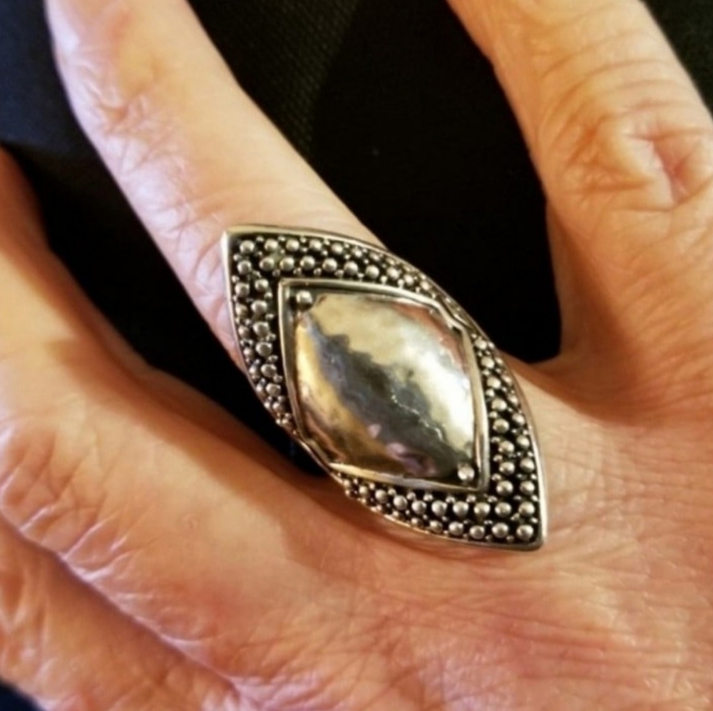 Silpada Sterling Silver Shield Ring - image 7